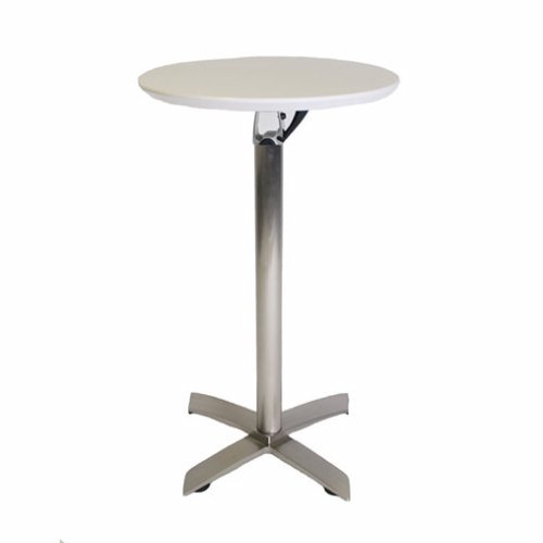 Bar table white top 60cm round